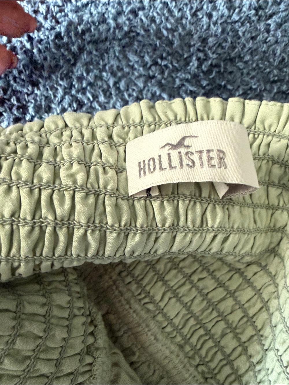 Hollister Sage Green Knit Peplum Camisole - Picture 8 of 9